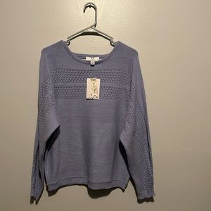 NWT MAGASCHONI Viscose Blend Lg Long Sleeve Sweater Blouse